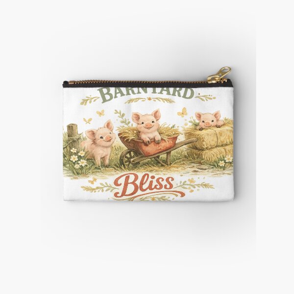 Item preview, Barnyard Bliss Cute Piglets Farmhouse Country Cottagecore Art Design designed and sold by inkoutninja.