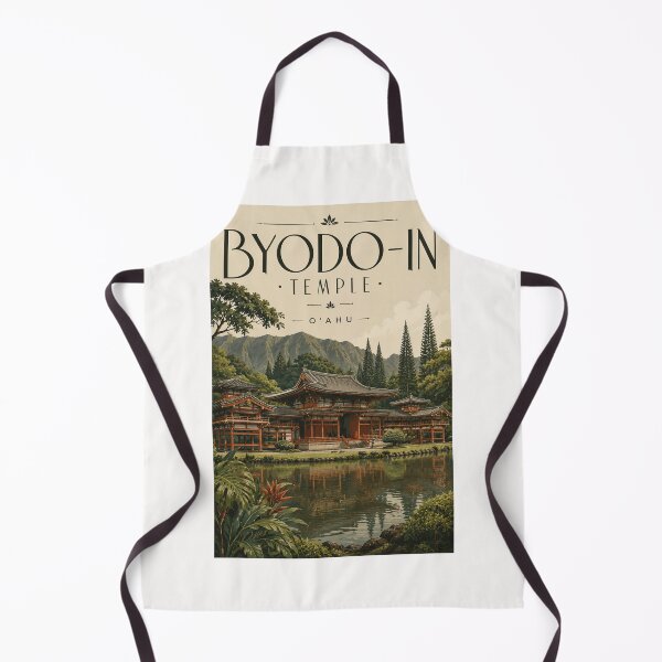Item preview, Byodo-In Temple Oahu beneath Koolau Mountains Hawaii designed and sold by Places On Earth.