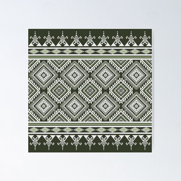 Item preview, Vintage abstract geometric ethnic pattern designed and sold by Aesthetic shapes design.