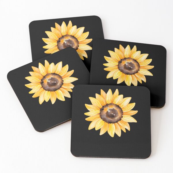 Item preview, Watercolor Sunflowers Hand Painted Yellow Flower designed and sold by swellmyhema.