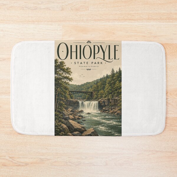 Item preview, Ohiopyle State Park Pennsylvania Waterfall and Youghiogheny River Gorge designed and sold by Places On Earth.
