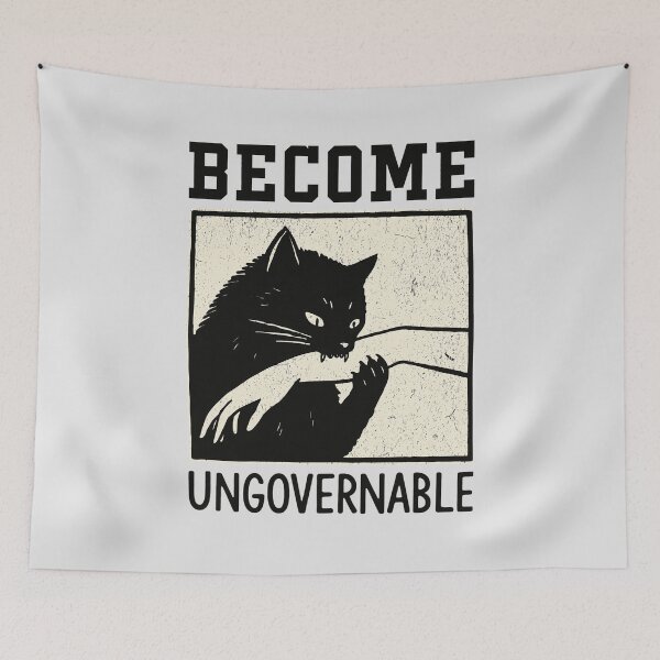 Item preview, Become Ungovernable Feline Rebellion  designed and sold by ZoeDaugherty.