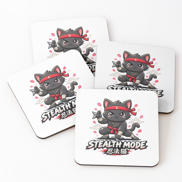 Item preview, Stealth Mode – Ninja Cat Japanese Warrior designed and sold by MrDev.