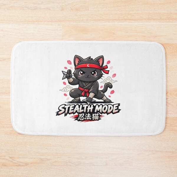 Item preview, Stealth Mode – Ninja Cat Japanese Warrior designed and sold by MrDev.
