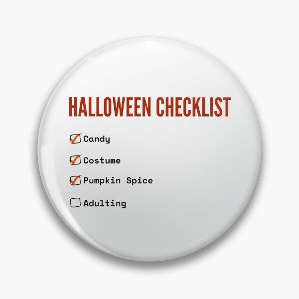 Item preview, Halloween Checklist designed and sold by Lyan ID.