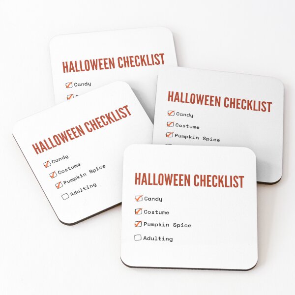 Item preview, Halloween Checklist designed and sold by Lyan ID.