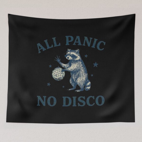 Item preview, All Panic No Disco Raccoon Vintage Style designed and sold by deniseruz.
