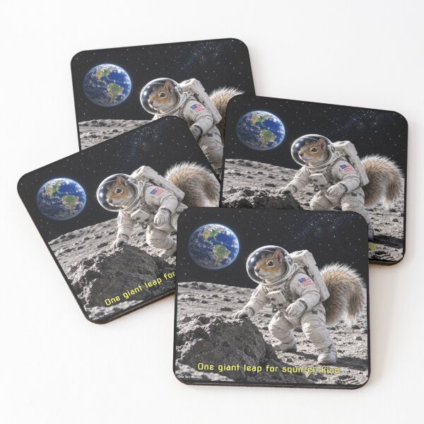 Item preview, Squirrel Astronaut on the Moon designed and sold by MissTerryWoman.