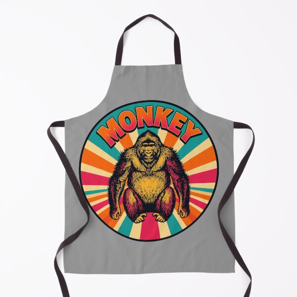 Item preview, Monkey Retro Sunset Portrait designed and sold by KorraKreations.