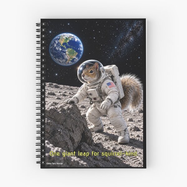 Item preview, Squirrel Astronaut on the Moon designed and sold by MissTerryWoman.