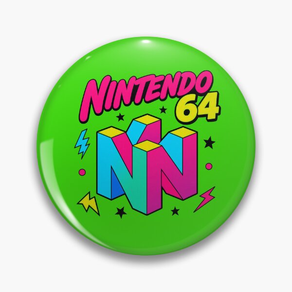 Item preview, Nintendo 64 Retro Logo Graphic designed and sold by KorraKreations.