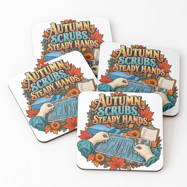 Item preview, Autumn Scrubs Steady Hands Surgical Tech designed and sold by supertae.