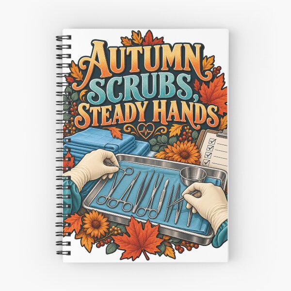 Item preview, Autumn Scrubs Steady Hands Surgical Tech designed and sold by supertae.
