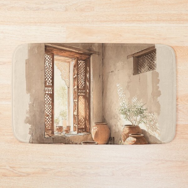 Item preview, Earthy Billabong Gouache Landscape designed and sold by Karinouthuys.