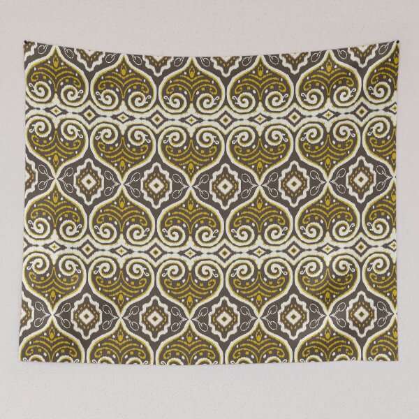Item preview, Geometric abstract ikat pattern designed and sold by Aesthetic shapes design.
