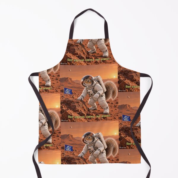 Item preview, Red Squirrel Astronaut on Mars designed and sold by MissTerryWoman.