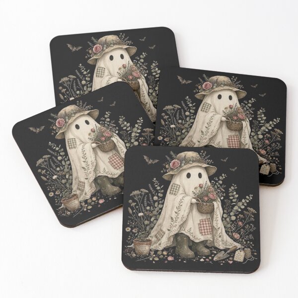 Item preview, Cottagecore Ghost Gardener Kindness Flowers Halloween designed and sold by CF_VintageDesign.