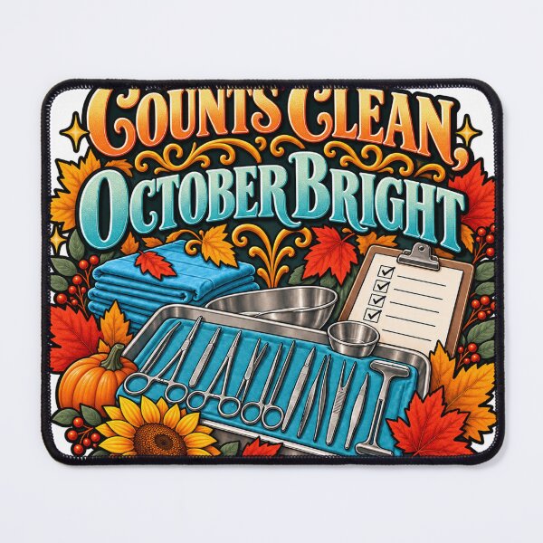 Item preview, Counts Clean October Bright Surgical Tech designed and sold by supertae.