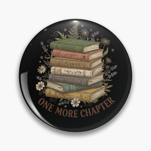 Item preview, One More Chapter Book Lover Vintage Floral Reading Design designed and sold by JL Studio - Cozy Arts.