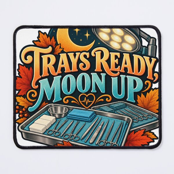 Item preview, Trays Ready Moon Up Surgical Tech designed and sold by supertae.