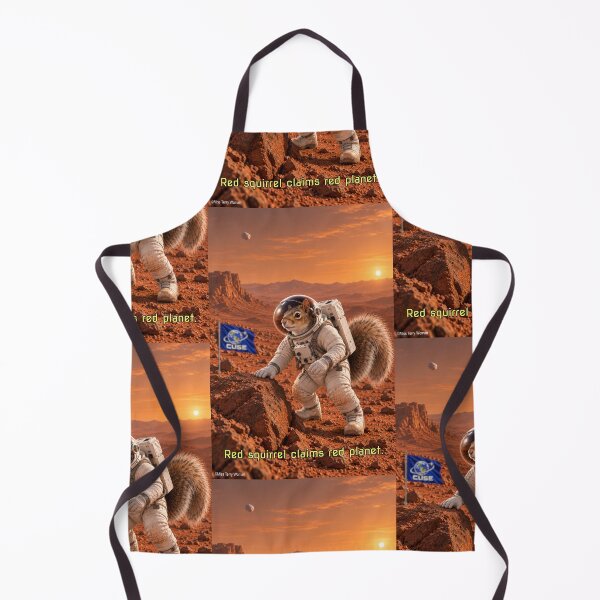Item preview, Red Squirrel Astronaut on Mars designed and sold by MissTerryWoman.