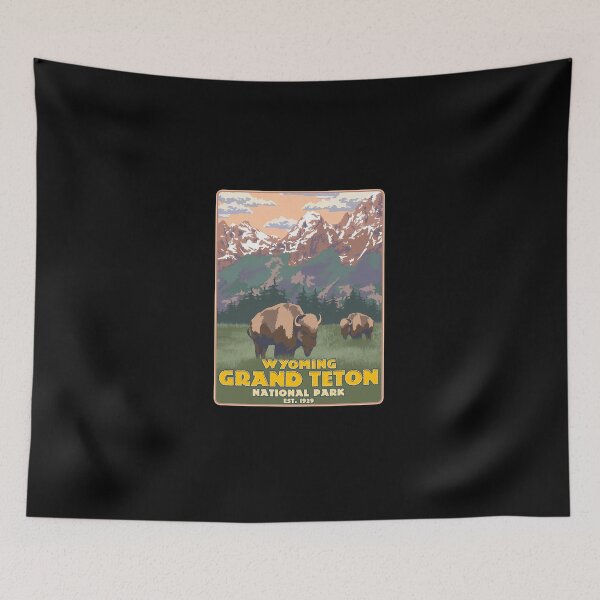 Item preview, Wyoming Grand Teton National Park Mountain Hiking designed and sold by guidoscmyeh.