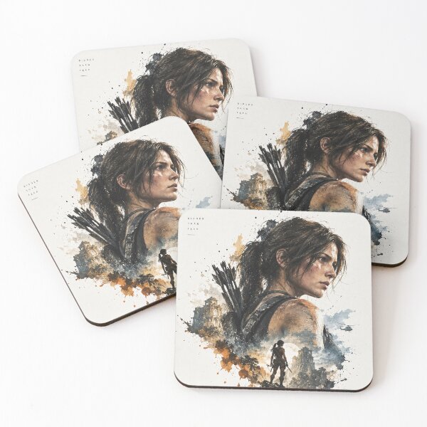 Item preview, Lara Croft Tomb Raider Watercolor Adventure Poster designed and sold by iwzzuel.