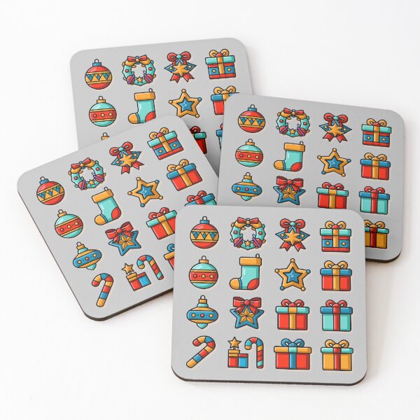 Item preview, Cute Colorful Christmas Holiday Icon Sticker Pack designed and sold by colorful-white.