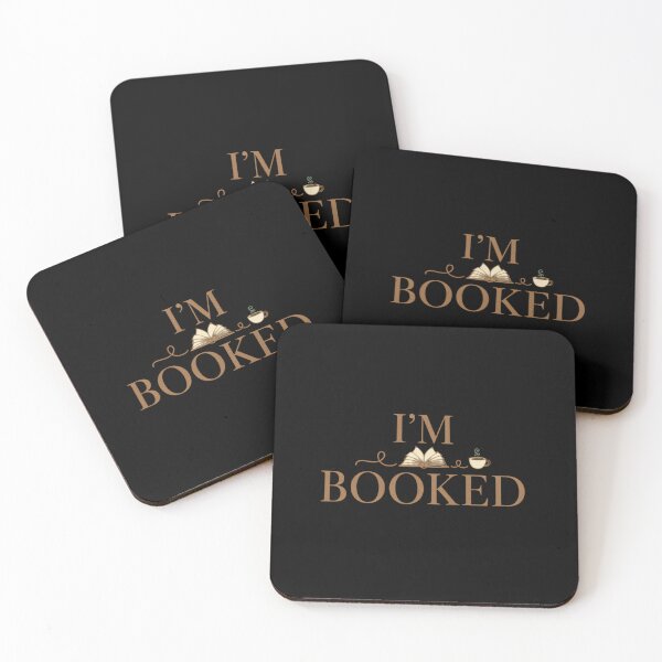 Item preview, I’m Booked Funny Introvert Reading Coffee Design designed and sold by JL Studio - Cozy Arts.