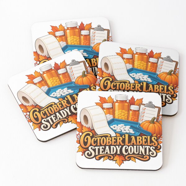 Item preview, October Labels Steady Counts Pharmacy Technician designed and sold by supertae.