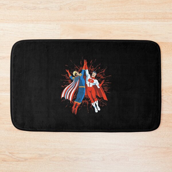 Item preview, Two Super Men High Five Gore Splash Art designed and sold by ZoeDaugherty.