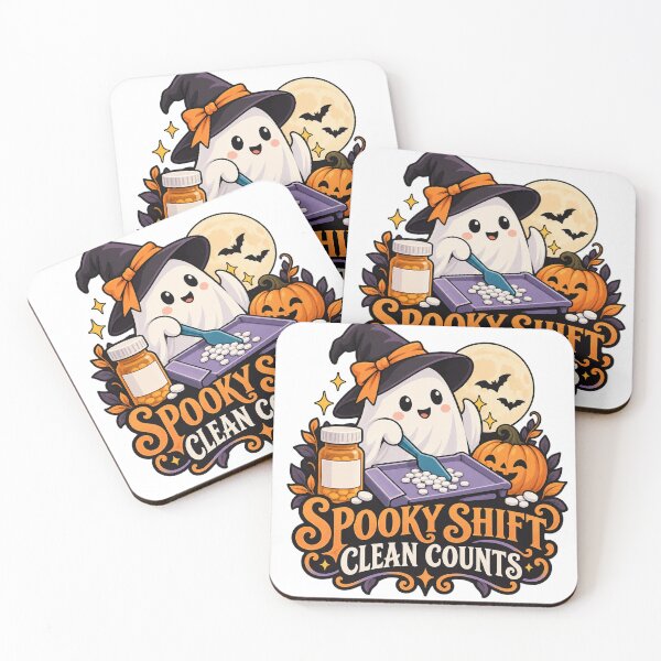 Item preview, Spooky Shift Clean Counts Pharmacy Technician designed and sold by supertae.