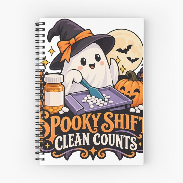 Item preview, Spooky Shift Clean Counts Pharmacy Technician designed and sold by supertae.