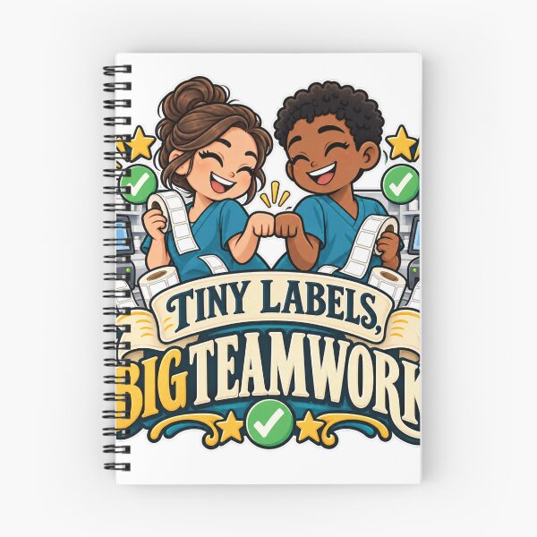 Item preview, Tiny Labels Big Teamwork Pharmacy Technician designed and sold by supertae.