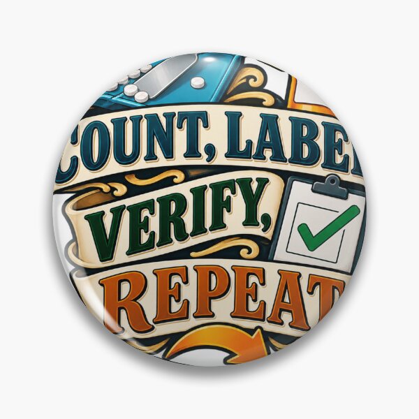 Item preview, Count Label Verify Repeat Pharmacy Technician designed and sold by supertae.