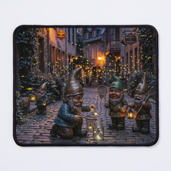 Item preview, Gnomes Catching Fireflies Art Print – Nature Lover Gift, Poland Travel Decor designed and sold by Purrfecta.
