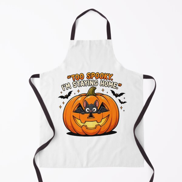 Item preview, Too Spooky I’m Staying Home – Funny Bat Halloween designed and sold by MrDev.