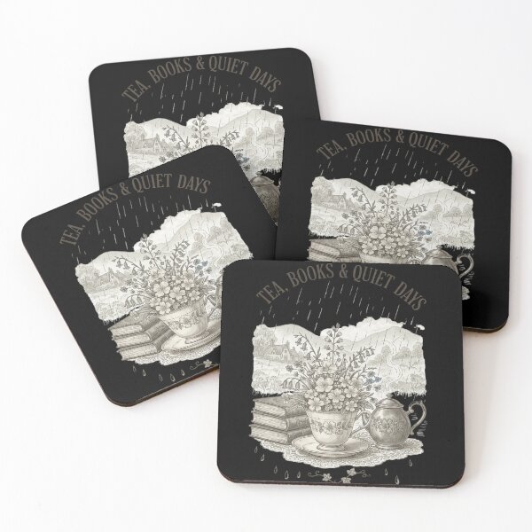 Item preview, Tea Books & Quiet Days Vintage British Cottage Design designed and sold by JL Studio - Cozy Arts.