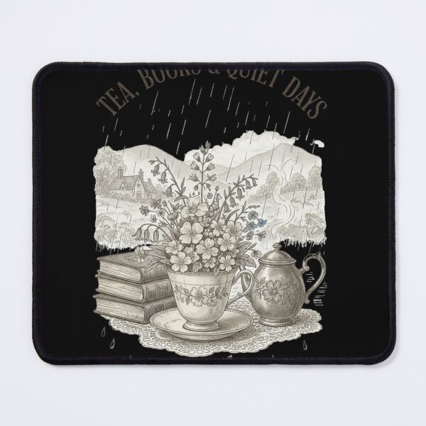 Item preview, Tea Books & Quiet Days Vintage British Cottage Design designed and sold by JL Studio - Cozy Arts.
