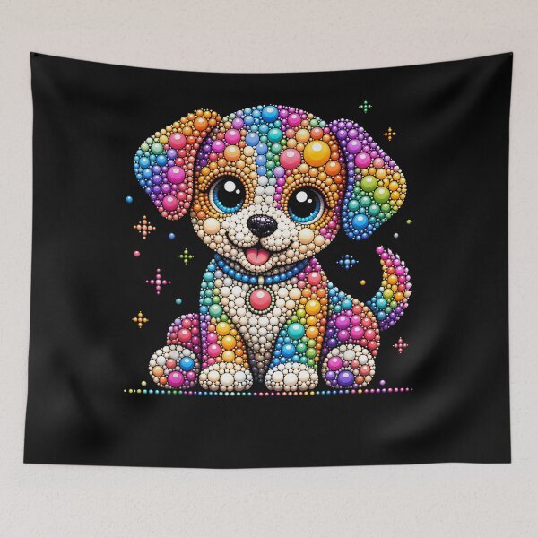 Item preview, Happy Dot 2026 Colorful Polka Dot Dog Puppies Kids Girl Boy designed and sold by JanetWilli.