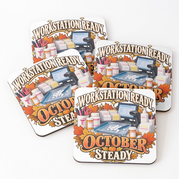 Item preview, Workstation Ready October Steady Pharmacy Technician designed and sold by supertae.