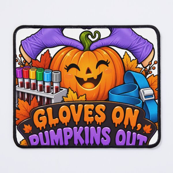 Item preview, Gloves On Pumpkins Out Phlebotomist designed and sold by supertae.