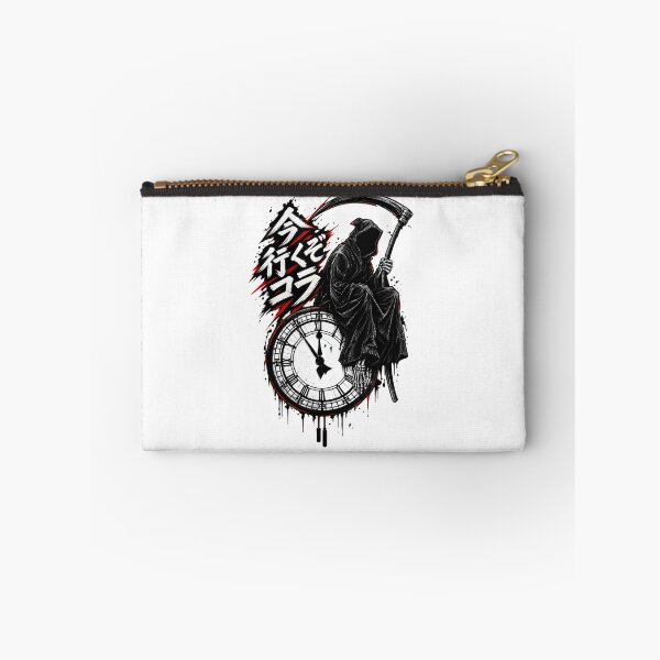 Item preview, Grim Reaper Clock – Dark Gothic Death Anime Sticker designed and sold by RazaNocturne.