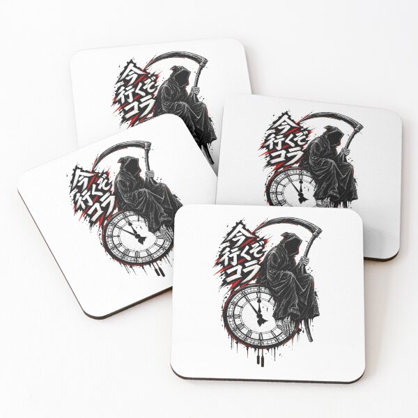 Item preview, Grim Reaper Clock – Dark Gothic Death Anime Sticker designed and sold by RazaNocturne.