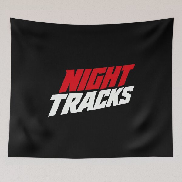 Item preview, Night Tracks Bold Retro Typography Music Streetwear Design designed and sold by Jmiame12.