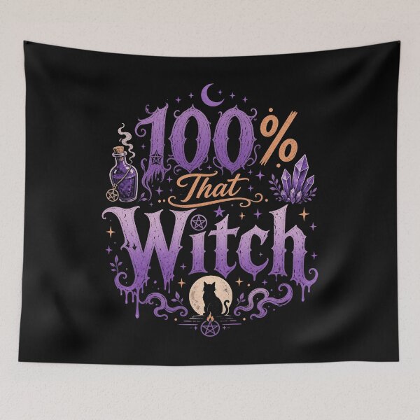 Item preview, 100% That Witch T-Shirt designed and sold by cervo86.