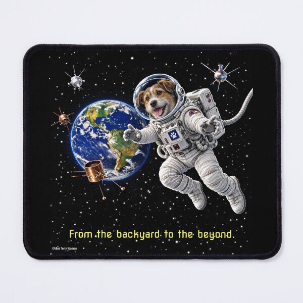 Item preview, Dog Astronaut in Space designed and sold by MissTerryWoman.