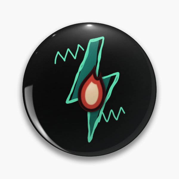 Item preview, Burning Flame Lightning Strike Cyberpunk Gaming Icon Art designed and sold by Voltvibedesign.