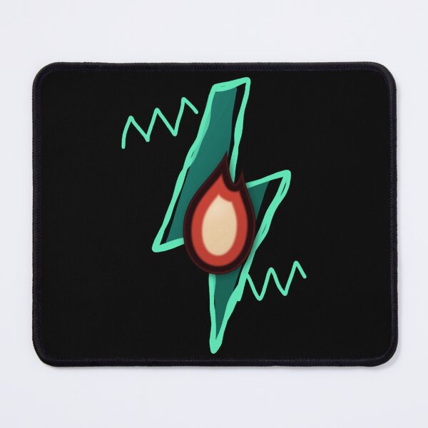 Item preview, Burning Flame Lightning Strike Cyberpunk Gaming Icon Art designed and sold by Voltvibedesign.