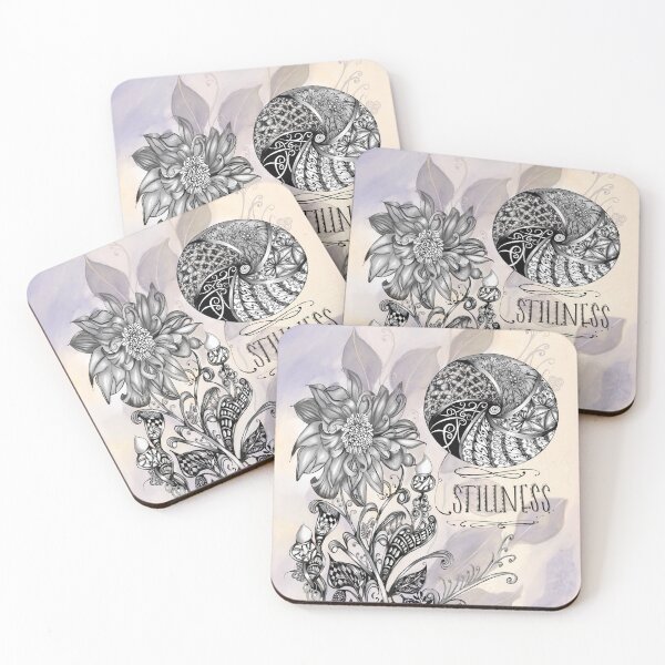 Item preview, Stillness – Botanical Zentangle Art designed and sold by LorieFossaArt.